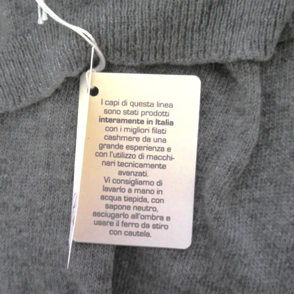 Gorgeous New Cashmere Collection Scarf Wrap Made in Italy Gray NWT - Picture 3 of 4